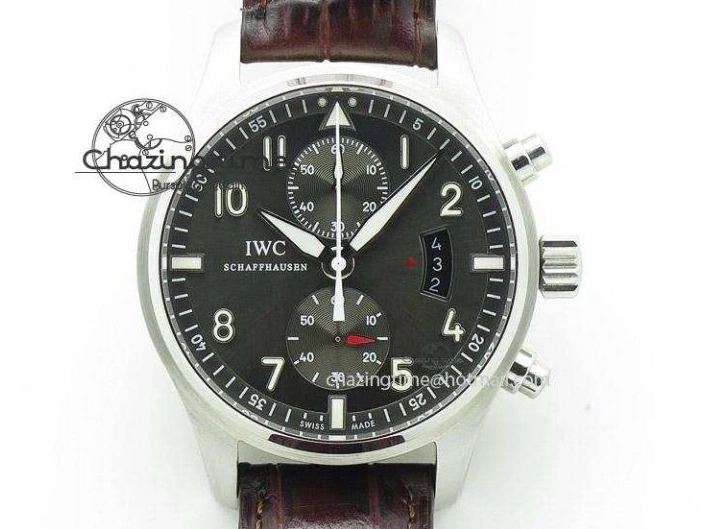 MIROTIME 0219 HighQuality Pilot Chrono 377714 “Le Petit Prince” ZF Best Edition Blue Dial On Brown Leather Strap A 7309